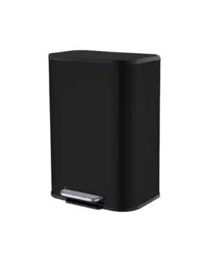 פח פדל לואי 20 ליטר שחור מכסה שחור BRAVO