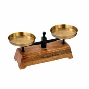 משקל עץ +2 מגשי מתכת