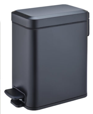 פח פדל מלבני צר דגם לונה 5 ליטר שחור BRAVO