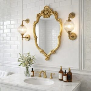 מראת בארוק  זהב 48/72 ס"מ