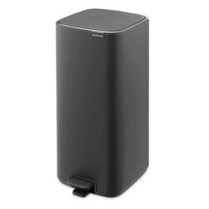 פח פדל ריבוע BO 30 ליטר אפור כהה  מינרלי  BRABANTIA